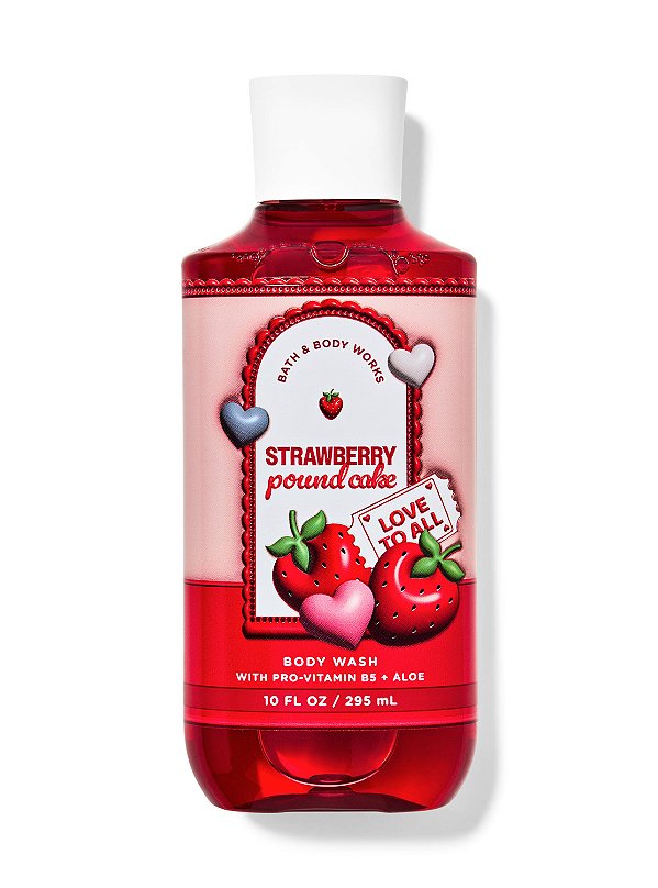 Shower Gel Strawberry Pound Cake Bath & Body Works 295ml