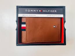 Carteira de Couro Marrom Masculina Tommy Hilfiger