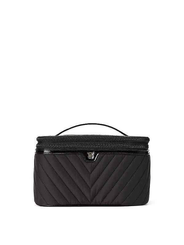 Necessaire/ Maleta Preta Acolchoada Victoria's Secret