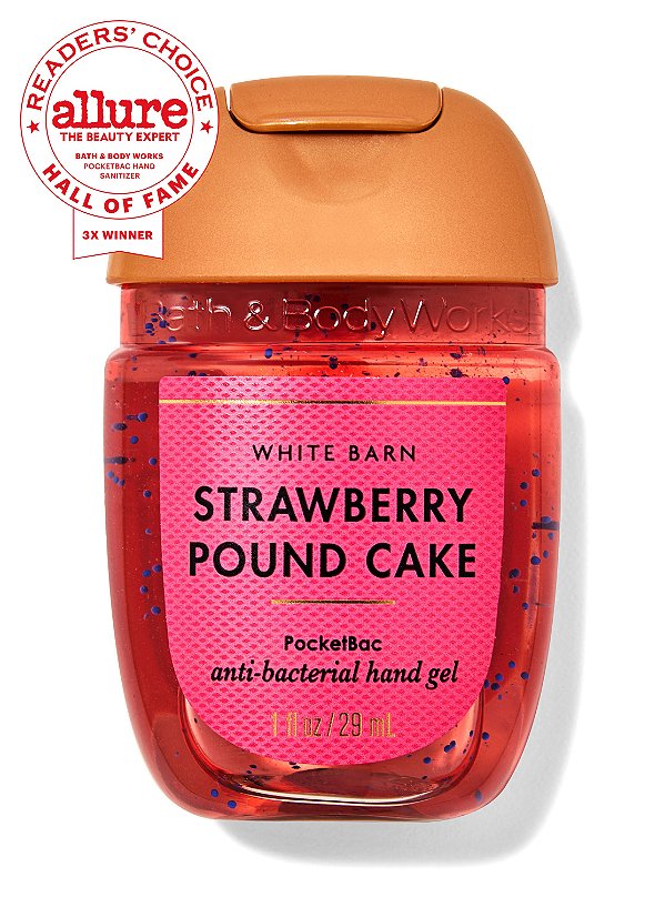 Álcool Em Gel Bath Body Works Strawberry Pound Cake 29ml