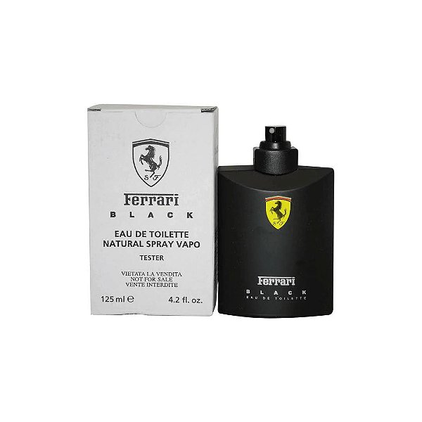 Caixa Tester Ferrari Black Eau De Toilette - Perfume Masculino 125ml