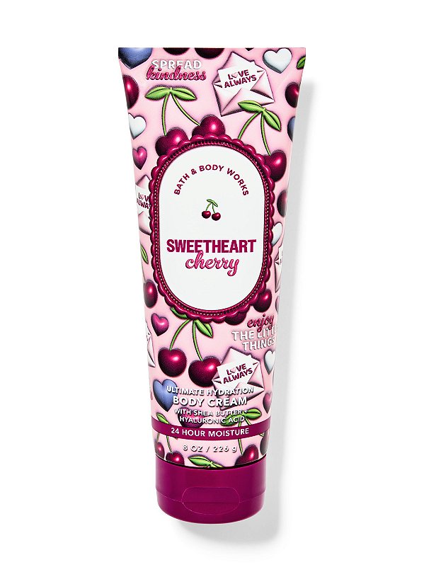 Body Cream Hidratante Corporal Sweetheart Cherry Bath & Body Works 226g