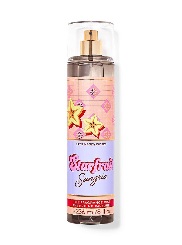 Body Splash Starfruit Sangria Bath & Body Works 236ml - Edição Limitada
