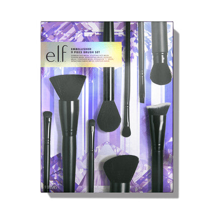 Kit 9 Pincéis ELF Cosmetics