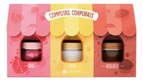 Kit 3 Mini Compotas Corporais L'Occitane Au Bresil