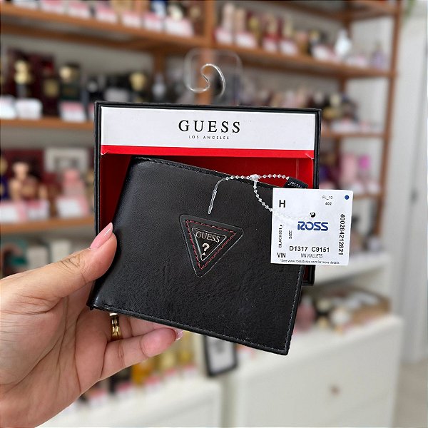 Carteira Preta Style Masculina Guess