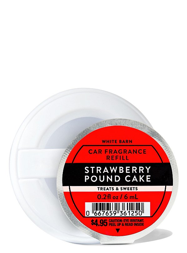 Refil Aromatizador de Carro Strawberry Pound Cake Bath & Body Works