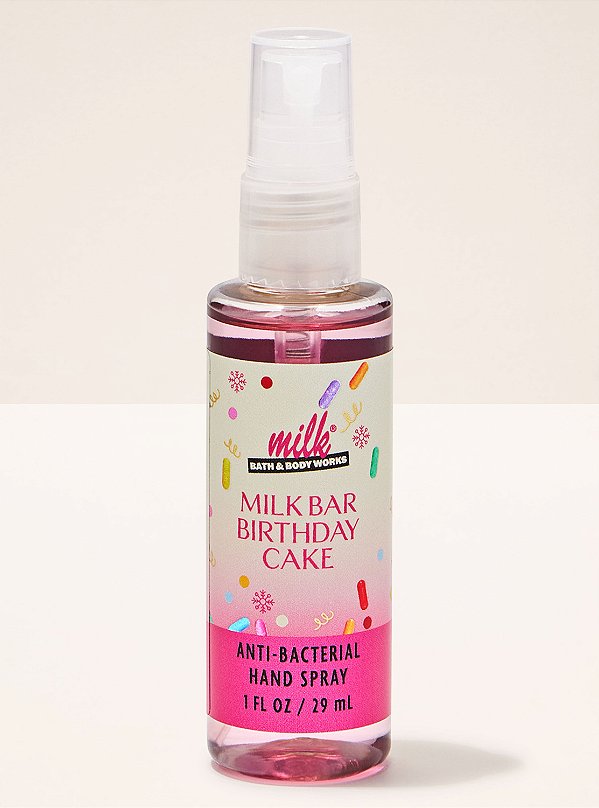 Spray Antisséptico para as Mãos Milk Bar Birthday Cake Bath & Body Works 29ml