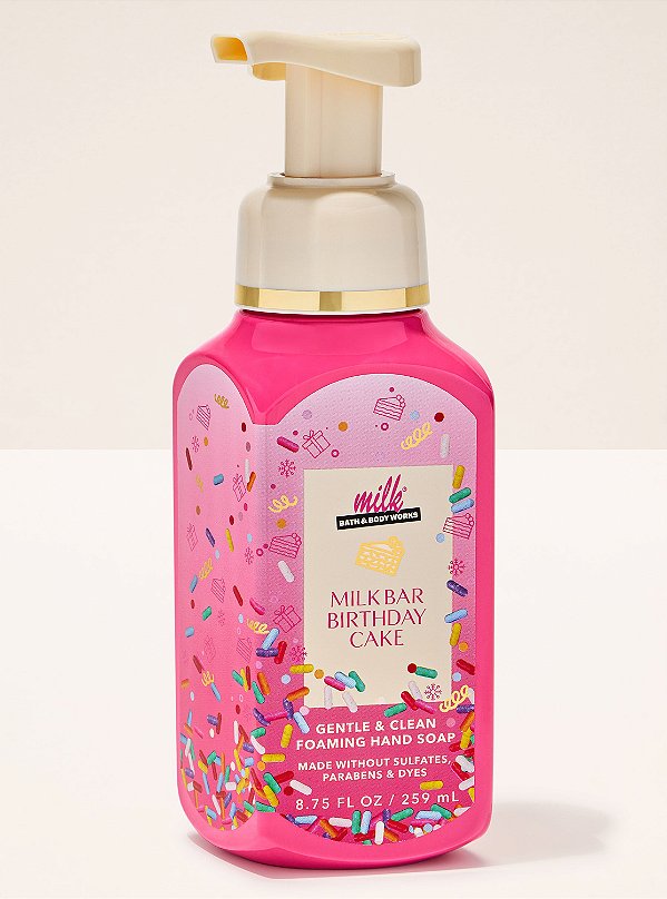 Sabonete Espuma Milk Bar Birthday Cake Bath & Body Works 259ml