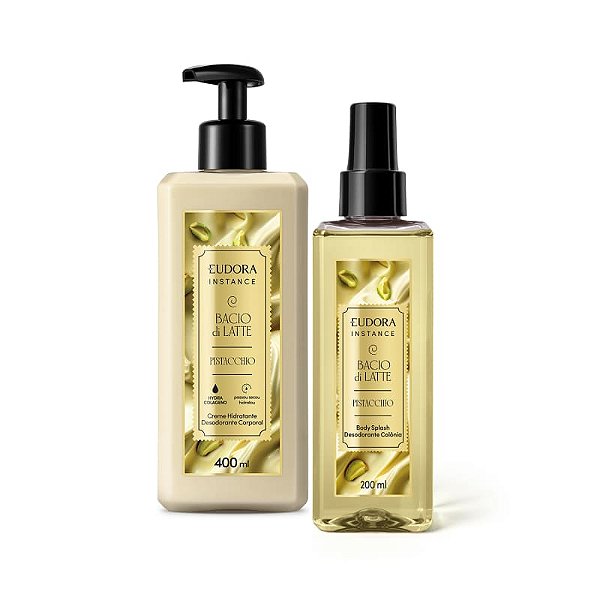 Kit Instance Pistacchio: Body Splash Pistacchio 200ml + Hidratante Corporal 400ml