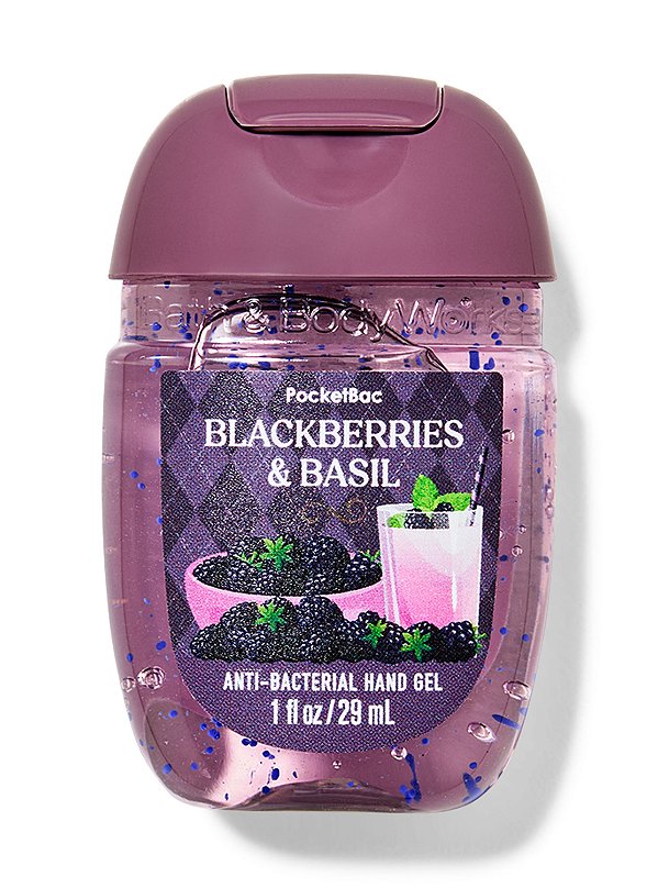 Álcool Em Gel Bath & Body Works Blackberries & Basil 29ml