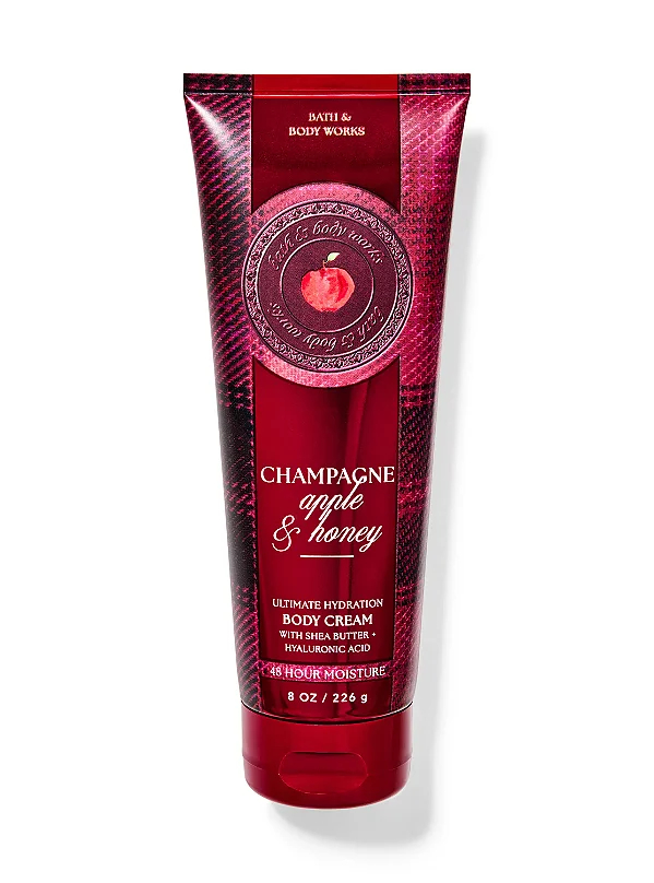 Body Cream Hidratante Corporal Champagne Apple & Honey Bath & Body Works 226g - Edição Limitada