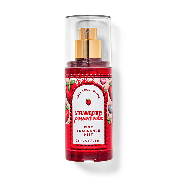 Body Splash Strawberry Pound Cake Travel Size Bath & Body Works 75ml