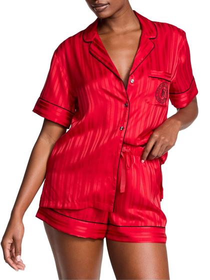 Pijama Curto Cetim Vermelho Victoria’s Secret Tamanho: L