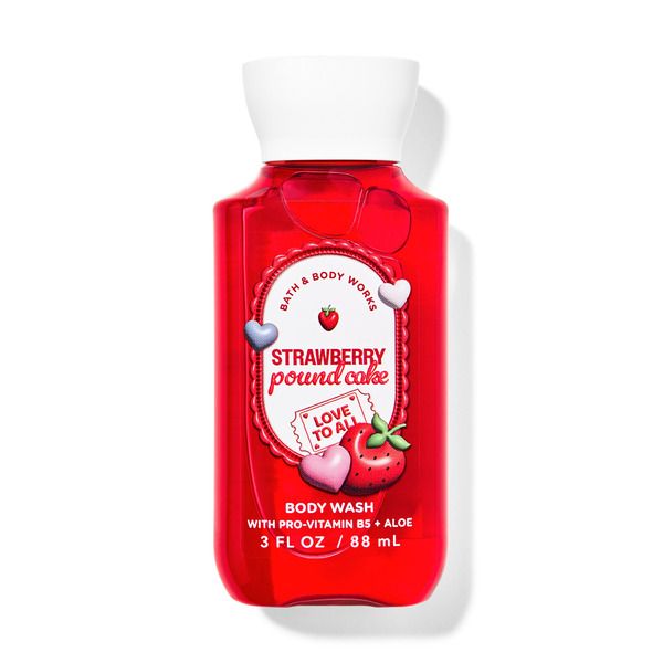 Shower Gel Strawberry Pound Cake Travel Size Bath & Body Works 88ml