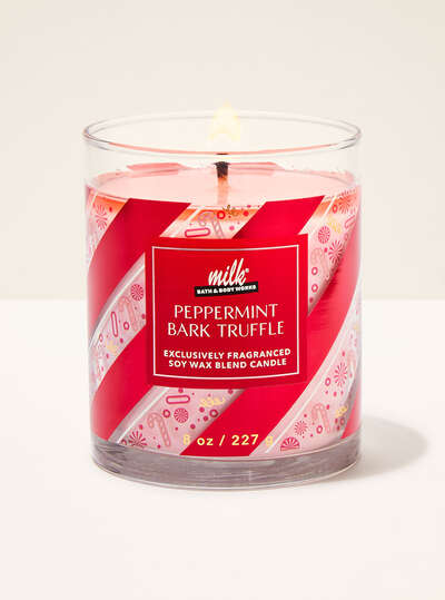 Vela Perfumada 1 Pavio Peppermint Bark Truffle Bath & Body Works