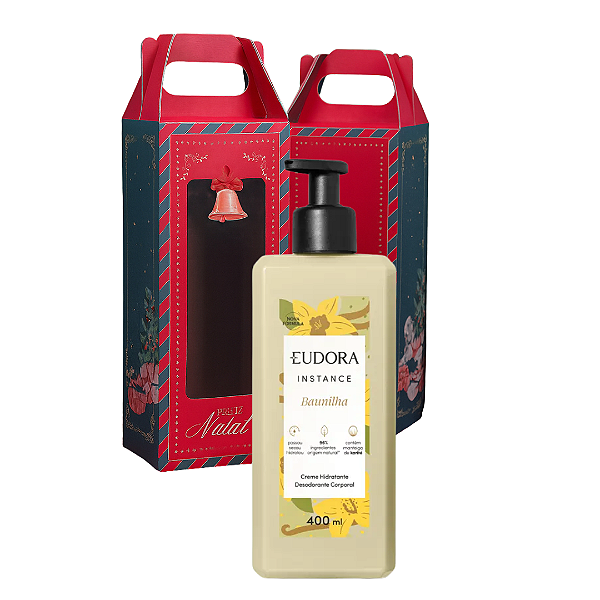 Presente Natal: Hidratante Corporal Baunilha Instance 400ml + Caixa Presenteável