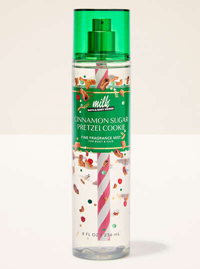 Body Splash Cinnamon Sugar Pretzel Cookie Body & Hair Mist Bath & Body Works 236ml - Edição Limitada