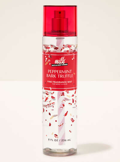 Body Splash Peppermint Bark Truffle Body & Hair Mist Bath & Body Works 236ml - Edição Limitada