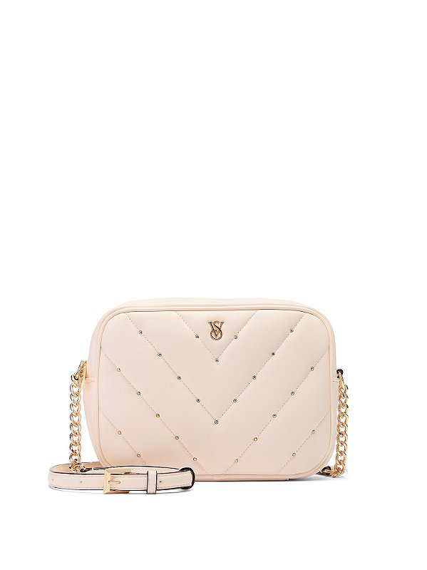 Bolsa Victoria’s Secret Medium Crossbody Camera Bege