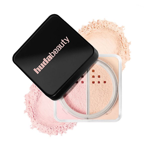 Novo Pó Huda Beauty Easy Bake Duo Loose Powder - Edição Limitada | Cherry Peach