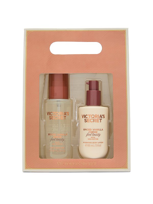 Kit Victoria's Secret Spiced Vanilla Crème 2 Itens: Body Mist 88ml + Loção Corporal 88ml