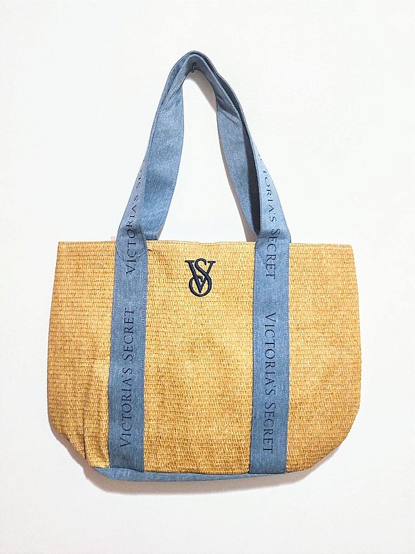 Bolsa Tote Palha Victorias Secret