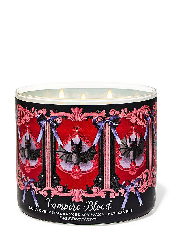 Vela Perfumada Grande Três Pavios Vampire Blood Bath & Body Works