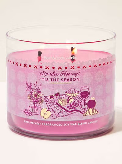 Vela Perfumada Grande Três Pavios 'Tis The Season Bath & Body Works
