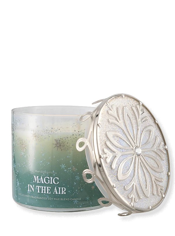 Vela Perfumada Grande Três Pavios Magic In The Air Bath & Body Works