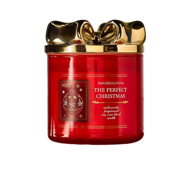 Vela Perfumada Grande Três Pavios The Perfect Christmas Bath & Body Works