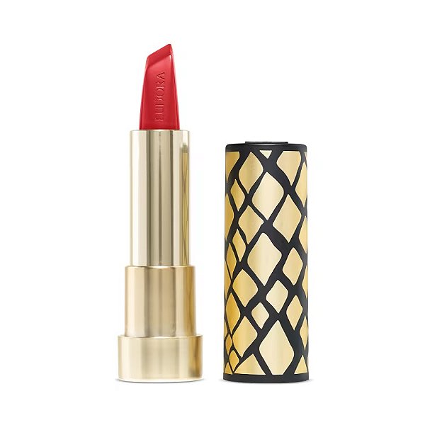 Kit Glam Amulips: Batom Vermelho Coragem 3,4g + Case Preto