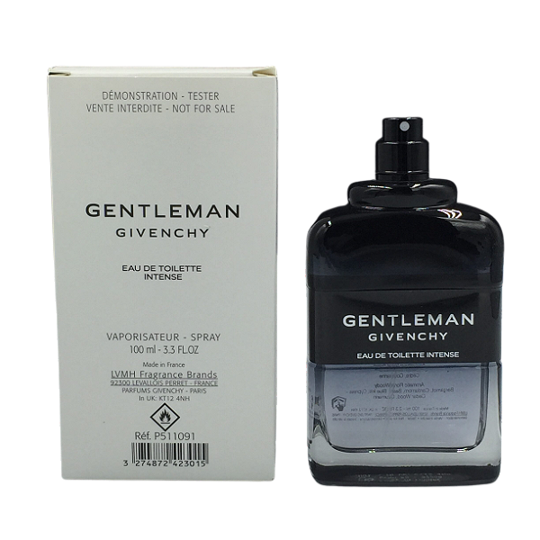 Caixa Tester Gentleman Givenchy Eau de Toilette Intense - Perfume Masculino 100ml