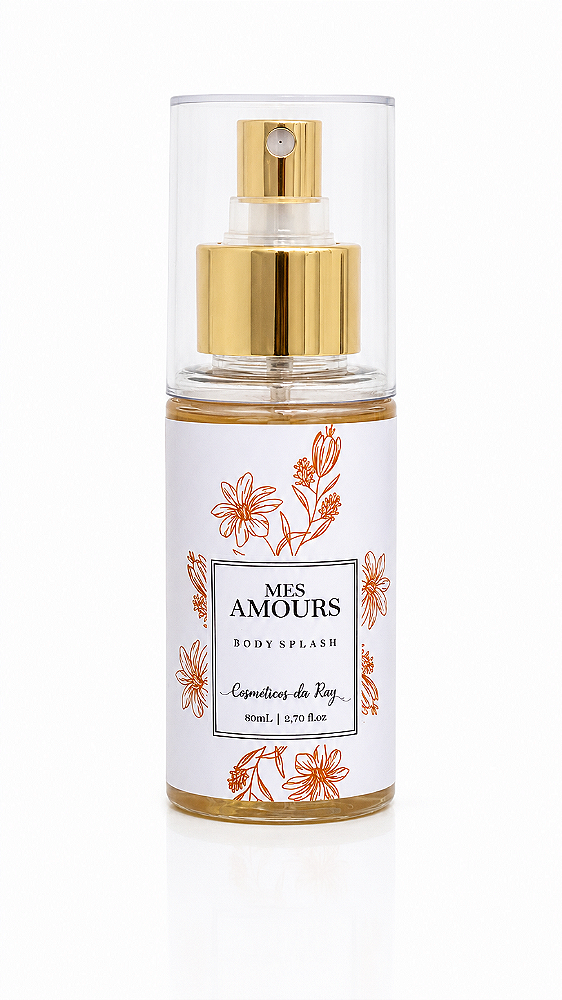 Body Splash Travel Size Mes Amours 80ml - Cosméticos da Ray