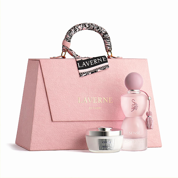 Kit Sense Laverne x Georgina: Eau de Parfum 75ml + Pó Perfumado 65g