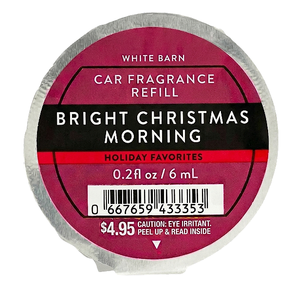 Refil Aromatizador de Carro Bright Christmas Morning Bath & Body Works