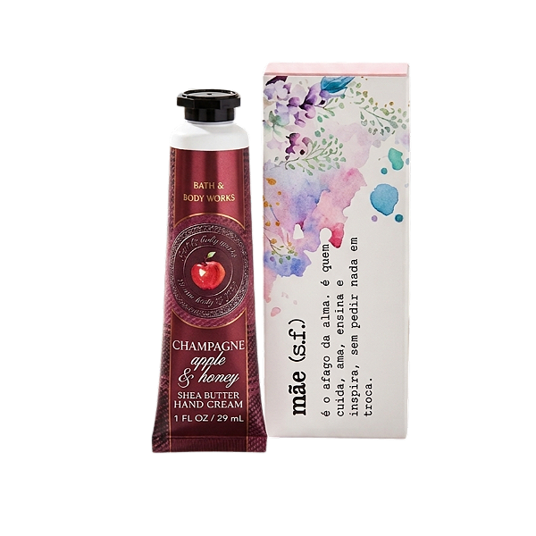 Presente Mães Hidratante de Mãos Champagne Apple & Honey + Caixa Presenteável