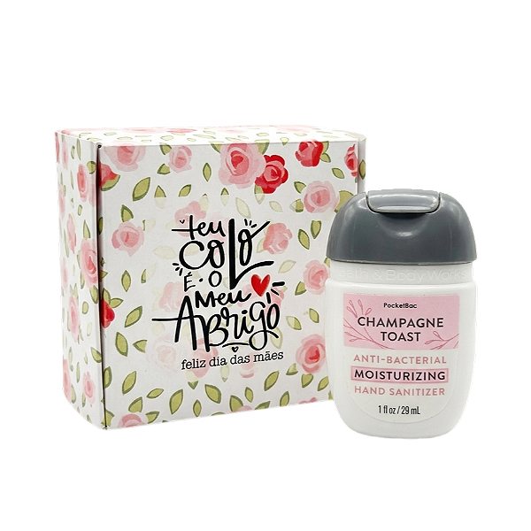 Presente Mães: Álcool Hidratante + Caixa Presenteável
