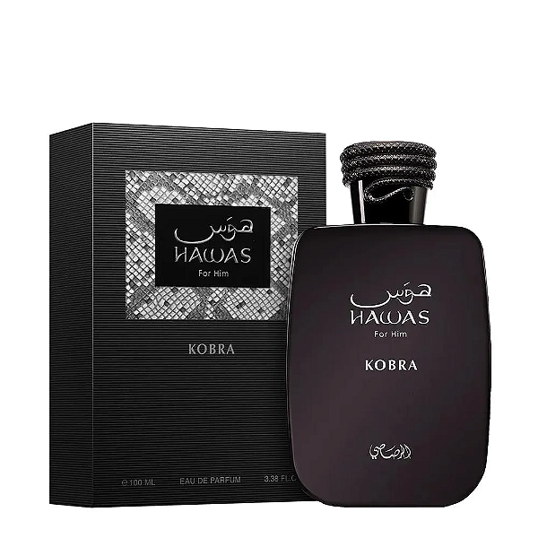 Hawas Kobra Rasasi Eau De Parfum - Perfume Árabe Masculino 100ml