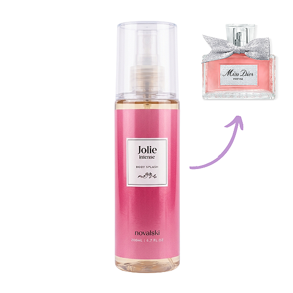 Body Splash Jolie Intense Novalski 200ml (Ref.Olfativa Miss Dior Parfum)