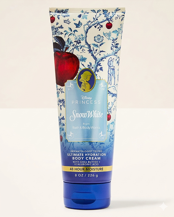 Body Cream Hidratante Corporal Snow White Princess Disney Bath & Body Works 226g - Edição Limitada