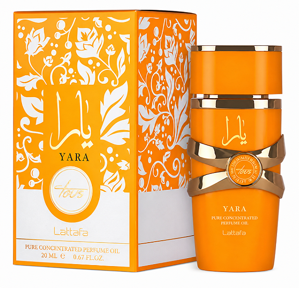 Yara Tous Lattafa Perfume em Óleo Concentrado - Perfume Árabe Feminino 20ml