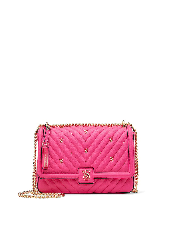 Bolsa Victoria’s Secret Medium Crossbody Rosa Choque
