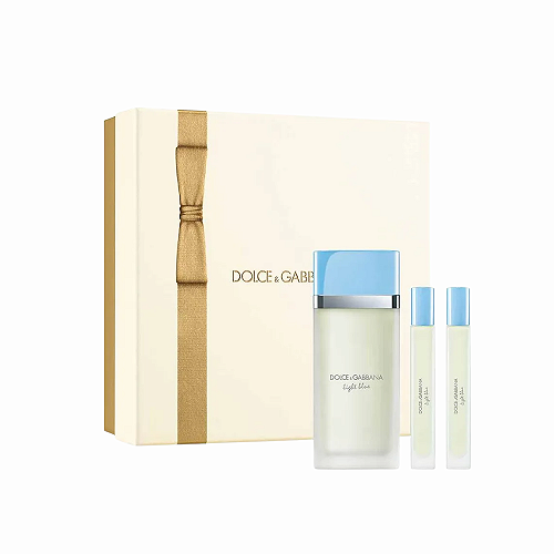 Kit Light Blue DG: Eau de Toilette 100ml + Eau de Toilette 10ml + Eau de Toilette 10ml