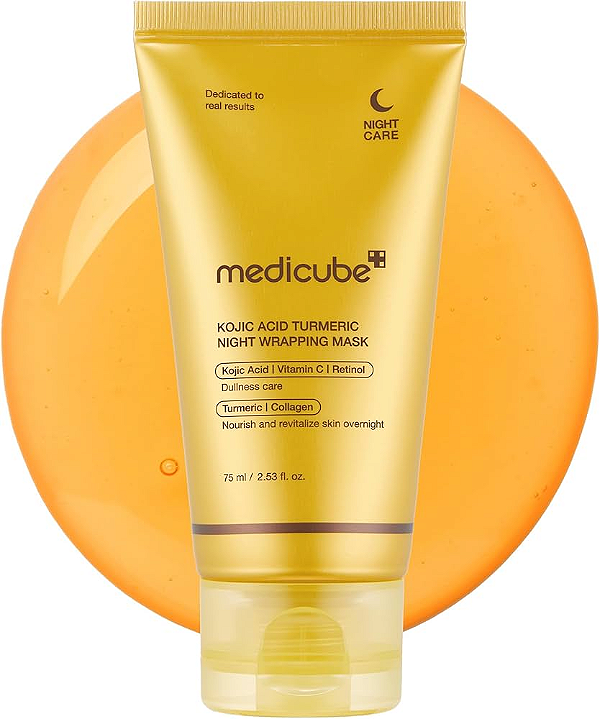 Máscara Facial Kojic Acid Turmeric Night Wrapping Medicube 75ml