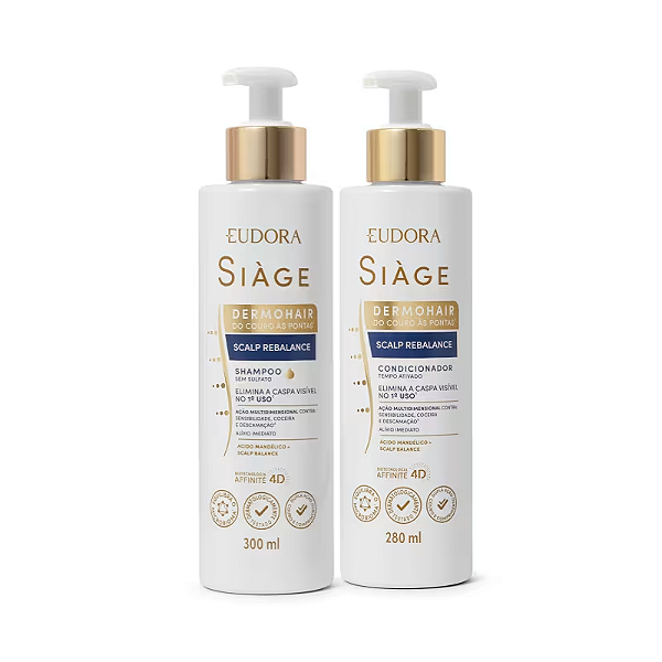 Combo Siàge Dermo Hair Scalp Rebalance: Shampoo 300ml + Condicionador 280ml