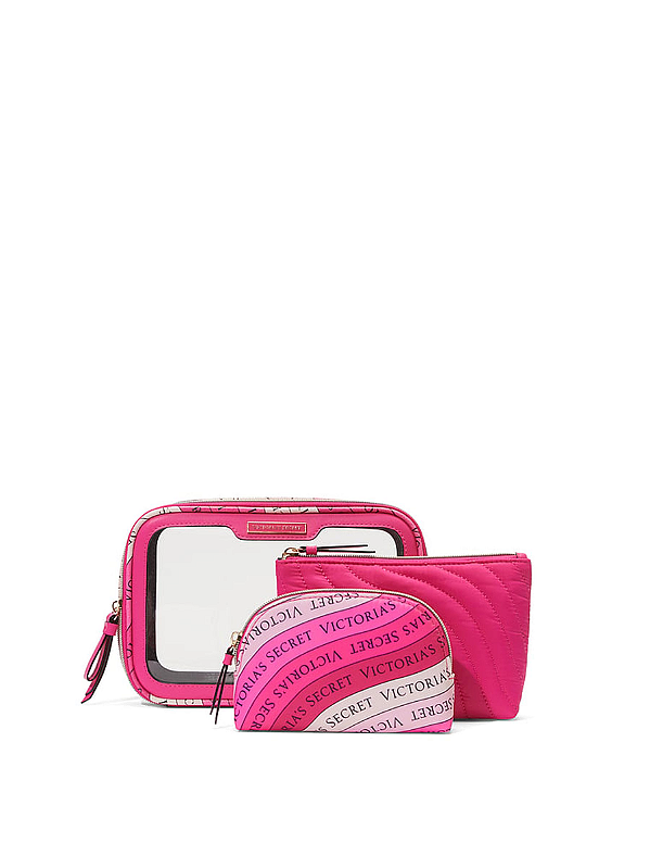 Necessaire Hot Pink Travel Trio Makeup Victoria's Secret