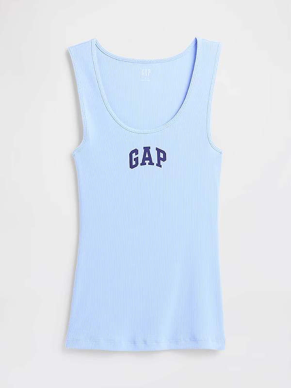 Regata Ribbed Logo Light Blue Shadow Logo GAP Tamanho: G
