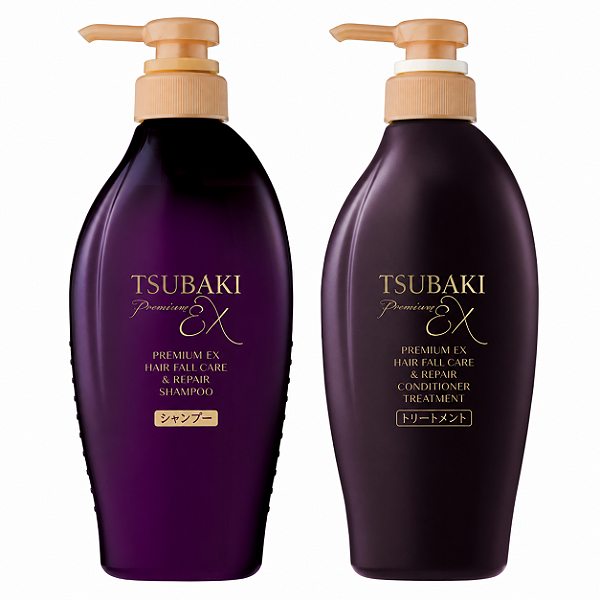 Kit Tsubaki Premium Ex Hair Fall Care & Repair Nutrição: Shampoo 450ml + Condicionador 450ml