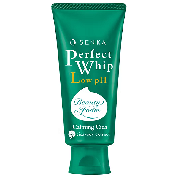 Sabonete de Limpeza Facial Perfect Whip Low pH Cica Calmante Senka 100g